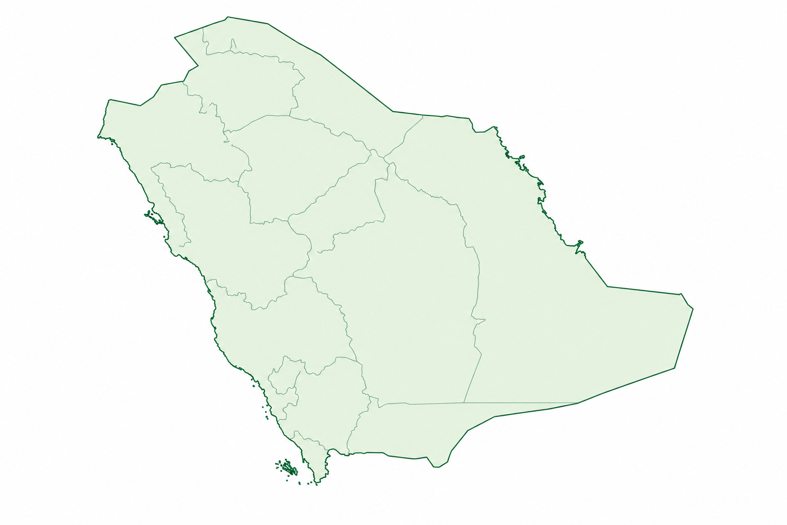 خريطة المملكة العربية السعودية
